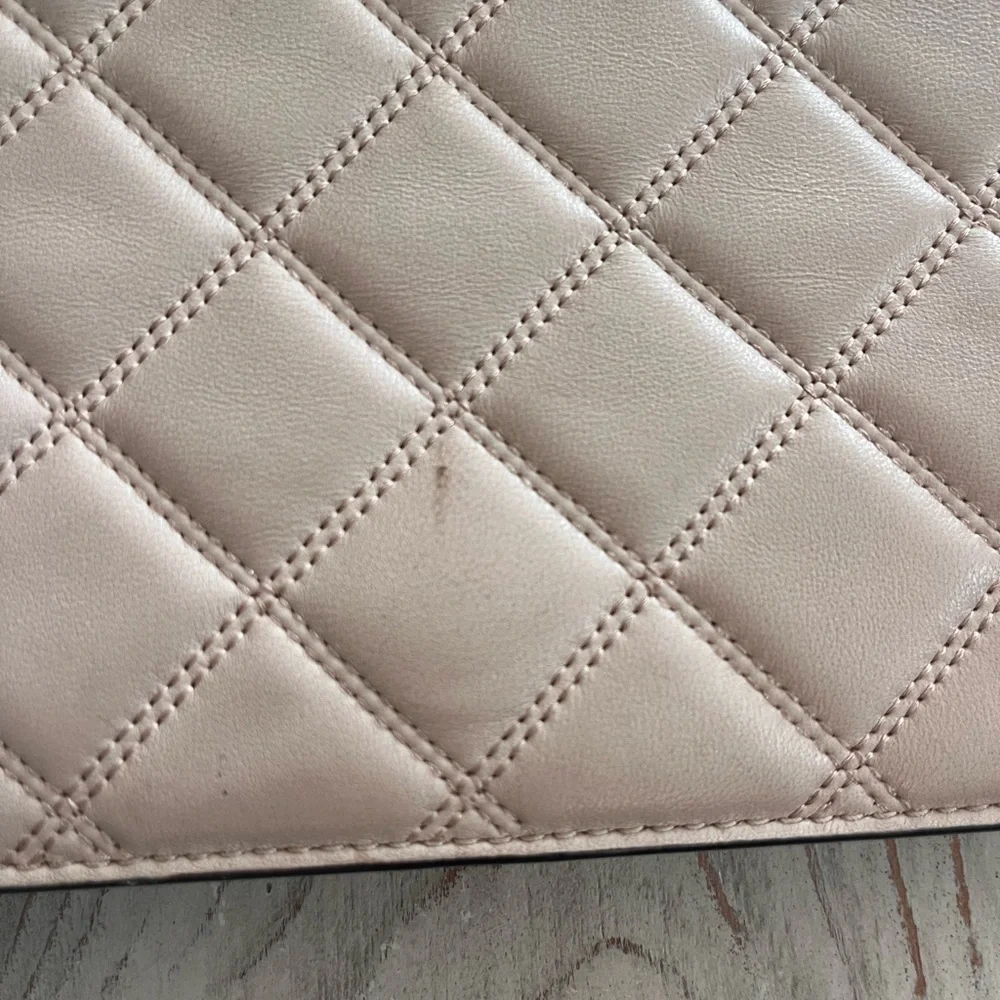 Tory Burch Savannah clutch Quilted light pink purse